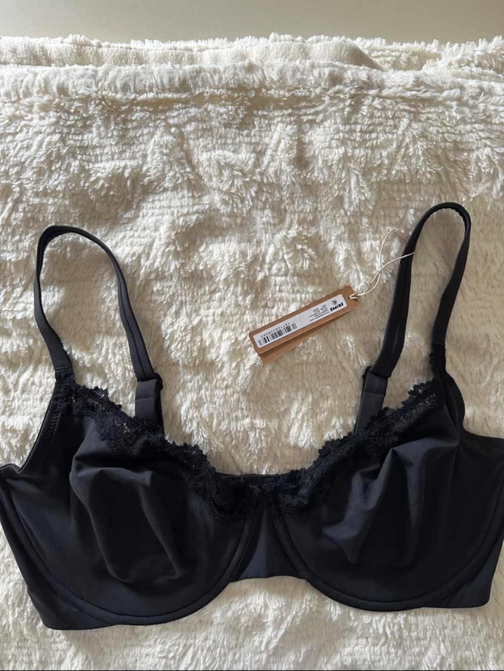 SKIMS Fits Everybody Lace-Trim Underwire Demi Bra